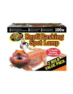 pack 2 ampoules chauffantes Basking Spot 100W Zoo Med pour terrarium