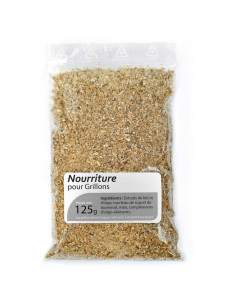 Alimentation sèche pour grillons (125g)