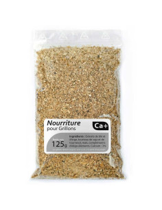 Alimentation sèche Calcium+ pour grillons (125g)